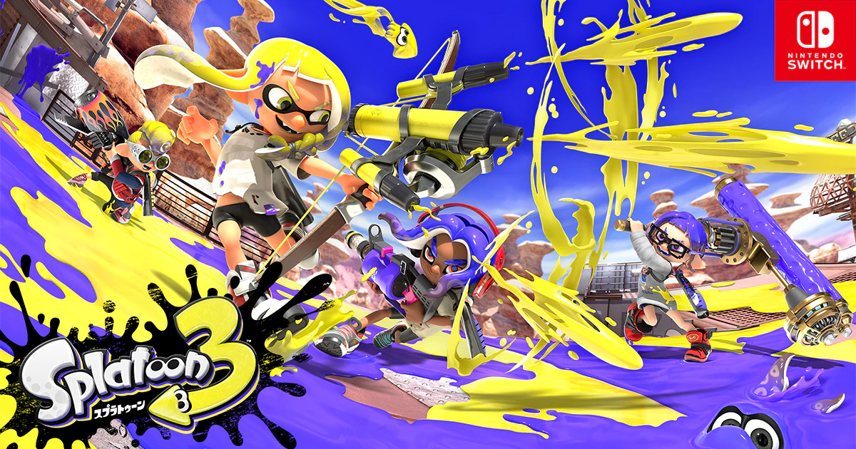 【画像】Splatoon3 キービジュアル・まんぷく杯始も動！